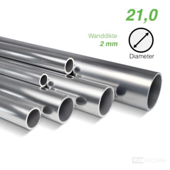 aluminium buis 21 mm